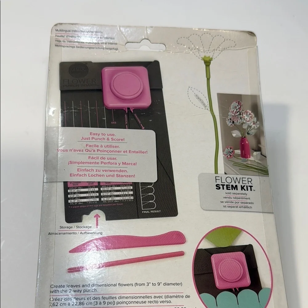 We R Memory Keepers Flower Punch Board - Pink - Picture 4 of 5